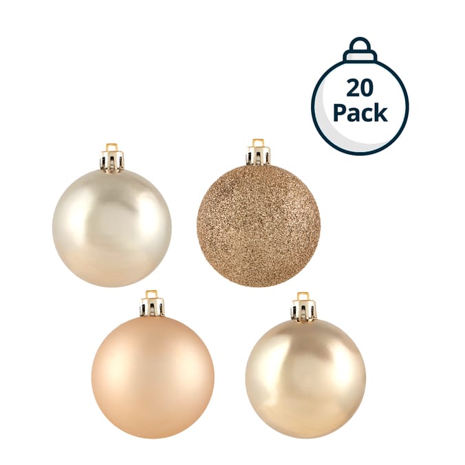 Festive Feeling 6cm Christmas Bauble 20 Pack