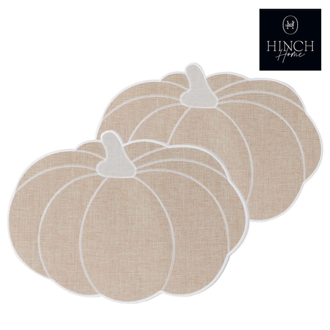 Hinch Home Pumpkin Shaped Placemat 2 Pack