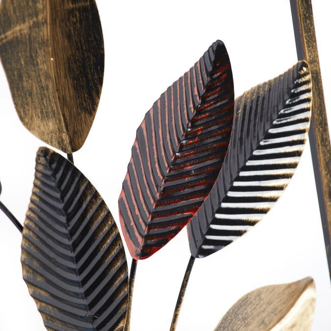 Jardin 3D Wall Art Red Leaf