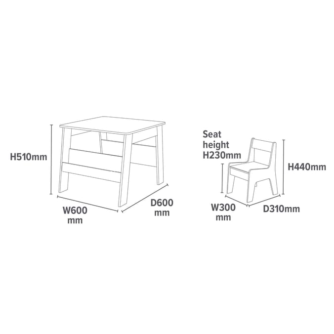 Liberty House Toys Kids Bookshelf Table And Chair - White & Forest Green