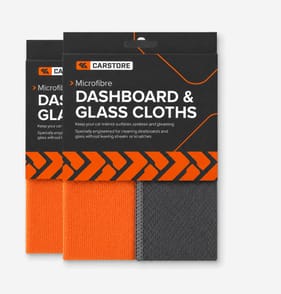 Carstore Microfibre Dashboard & Glass Cloths x2