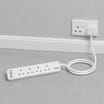 Pifco Extension Socket 2m - 4 Way Gang & 4 USB Port
