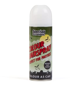 Halloween Coloured Hair Spray - White