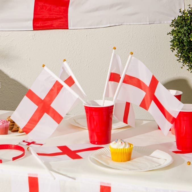 Mini England Flags 6 Pack