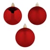 Winter Charm 15cm Bauble 3 Pack - Red