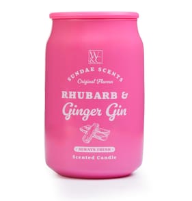 Sundae Scents Pop Can Scented Candle 310g - Rhubarb & Ginger Gin