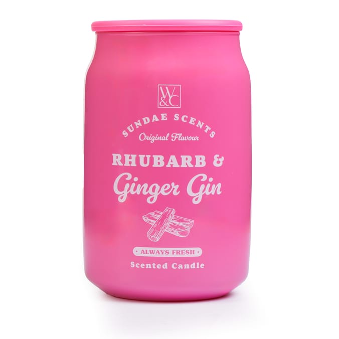 Sundae Scents Pop Can Scented Candle 310g -  Rhubarb & Ginger Gin
