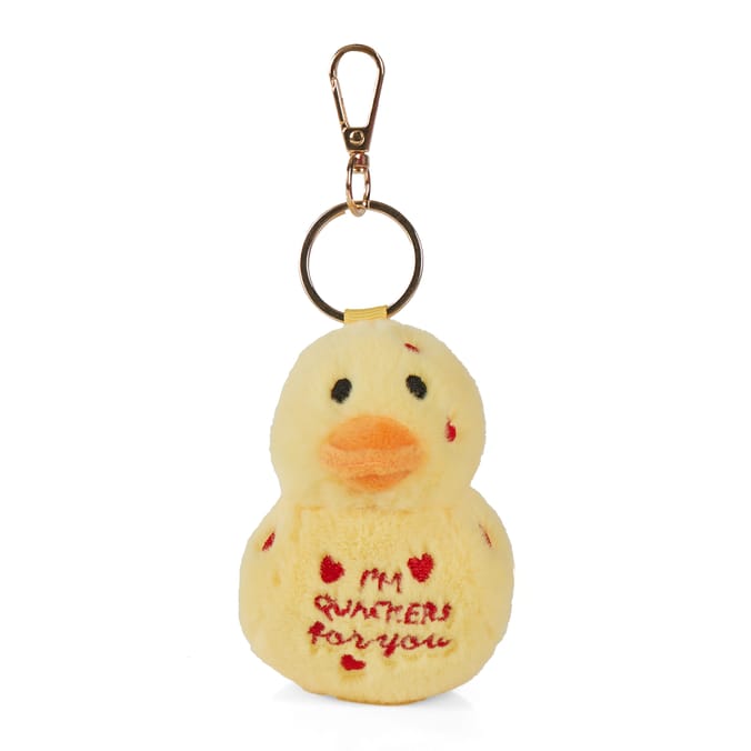 With Love Valentines Duck Keyring Plush