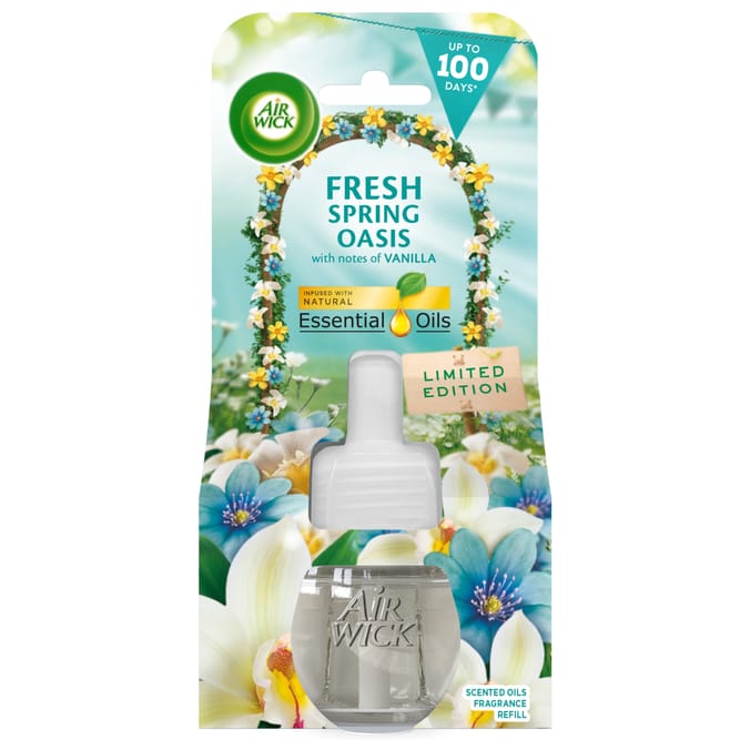 Air Wick Fresh Spring Oasis Electrical Plug In Single Refill 19ml