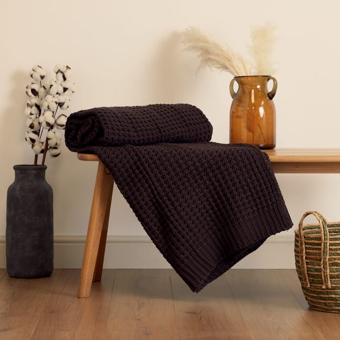 The Lifestyle Edit Knitted Throw 