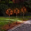 Hallow Scream LED Pumpkin Stake Lights Set Of 3