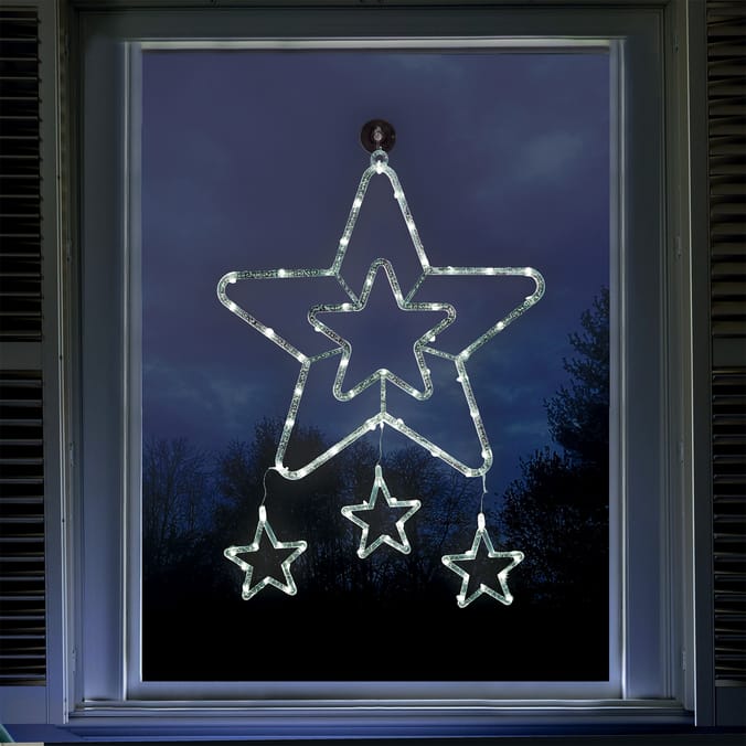 Prestige Battery Operated LED Star Hanging Lights