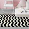 Essentials Maestro Zig-Zag Runner - Mono 55 x 185cm