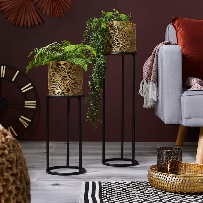 Ports Of Call by Jeff Banks Metal Planters Set