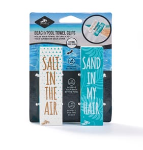 Logo Pegs Beach Towel Clips 2 Pack - Salt In The Air