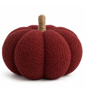 The Lifestyle Edit Harvest Pumpkin Cushion - Burgundy