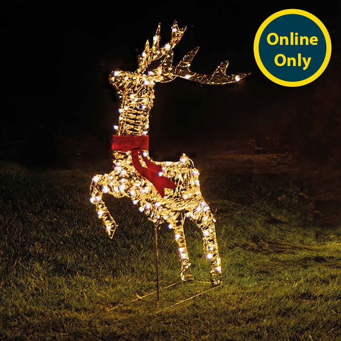 Prestige Mains Operated LED Iridescent Reindeer 1.16m