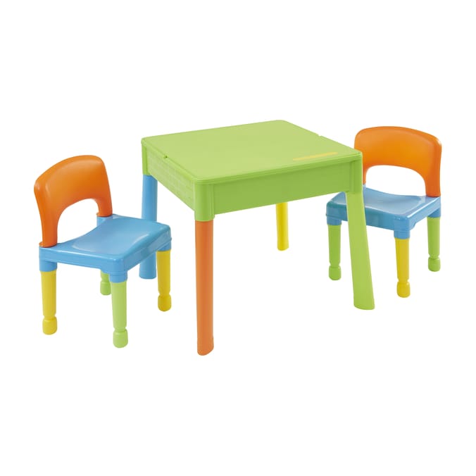 Liberty House Toys Kids 5-in-1 Activity Table and Two Chairs Set