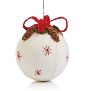 Winter Charm Large Felt Christmas Pudding Decoration