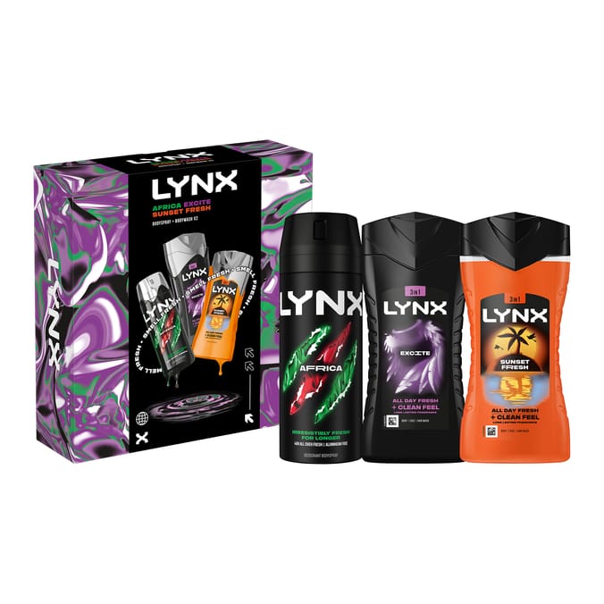 Lynx Body Trio Gift Set - Africa/ Jungle Fresh/ Excite