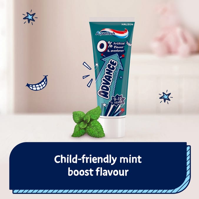 Aquafresh Advance Kids Toothpaste 9-12 Years 75 ml