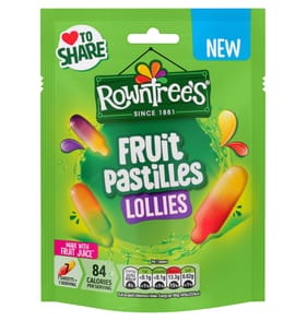 Rowntree's Lollies Fruit Pastilles Sweets Sharing Bag 130g