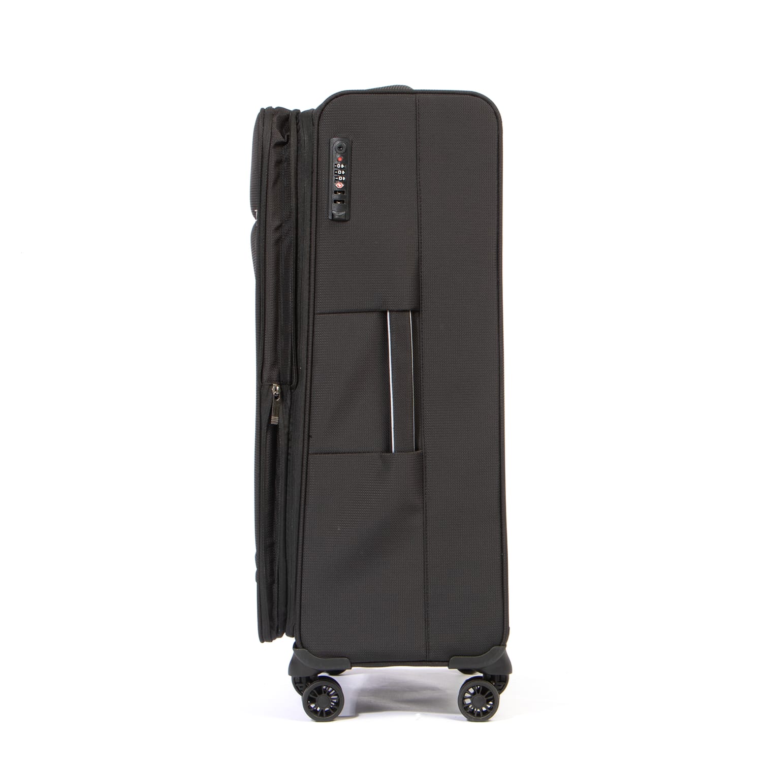 Salisburys Premium Soft Shell Expandable Suitcases - Black | Home Bargains