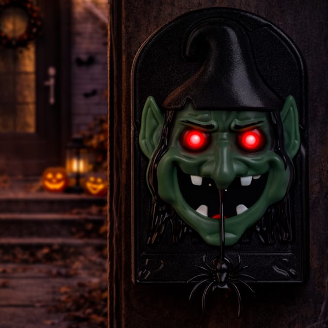 Hallow Scream LED Scary Doorbell - Witch