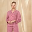 Jeff & Co. by Jeff Banks Ladies Pyjama Set Red Striped