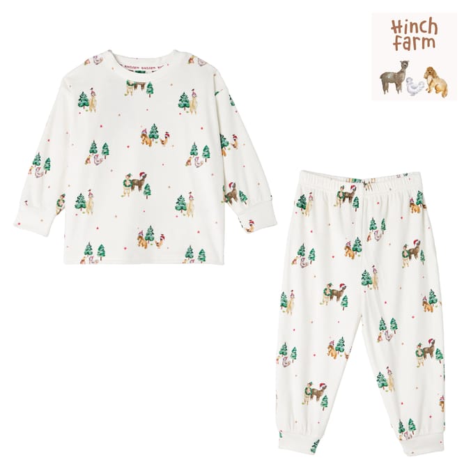 Hinch Farm Christmas Kids Pyjama Set