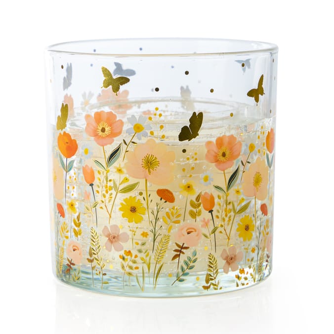 Wickford & Co Large LED Light Up Candle - Meadow Bouquet