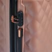 Salisbury Embossed Quilted Shell Suitcase Set Of 3