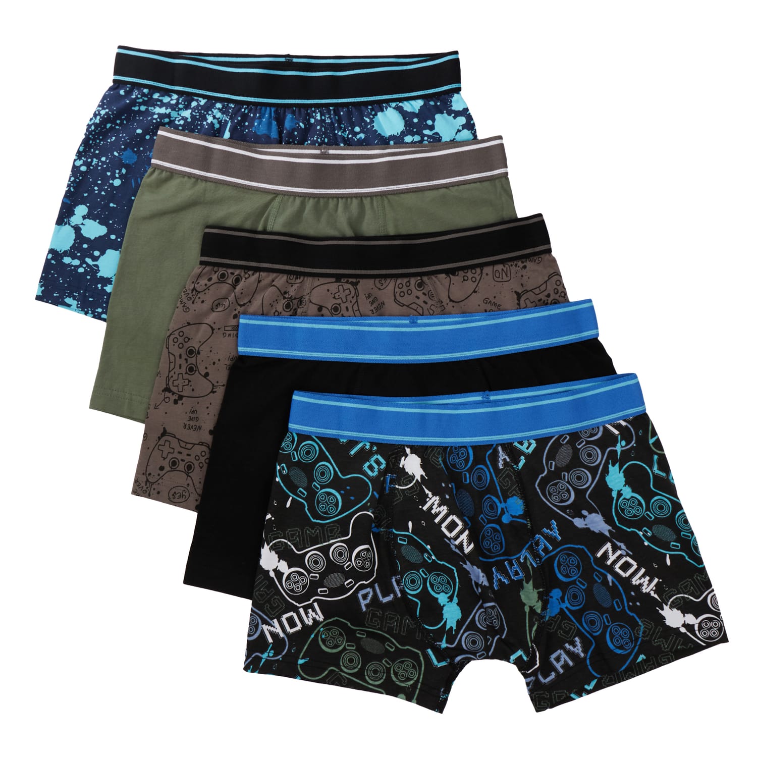 Originals Boys Gamer Boxers 5 Pack | Home Bargains