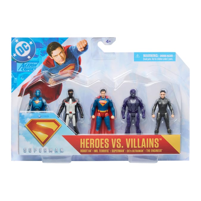 DC Superman Heroes Vs Villains Action Figure 5 Pack