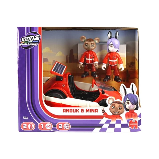 Mille Bornes Challenge Vehicle & Figure Playset - Anouk & Mina