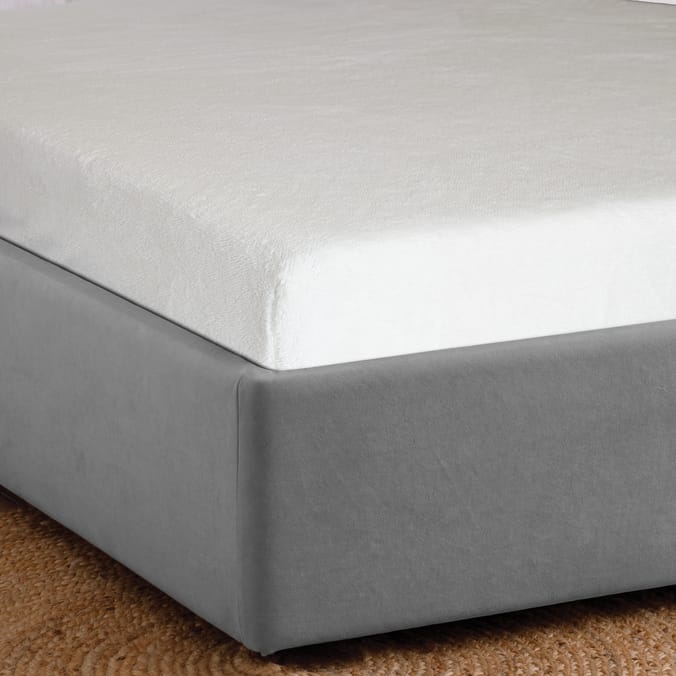 The Winter Warmer Collection Single Teddy Fleece Fitted Sheet - White