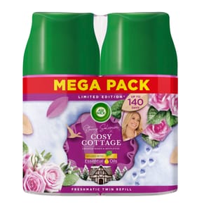 Air Wick Cosy Cottage - Frosted Roses & Mistletoe 2x250ml