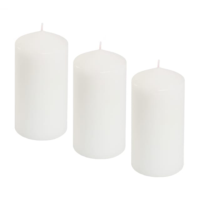 Wickford & Co Scented Small Pillar Candle Clean Linen x3 Home Bargains