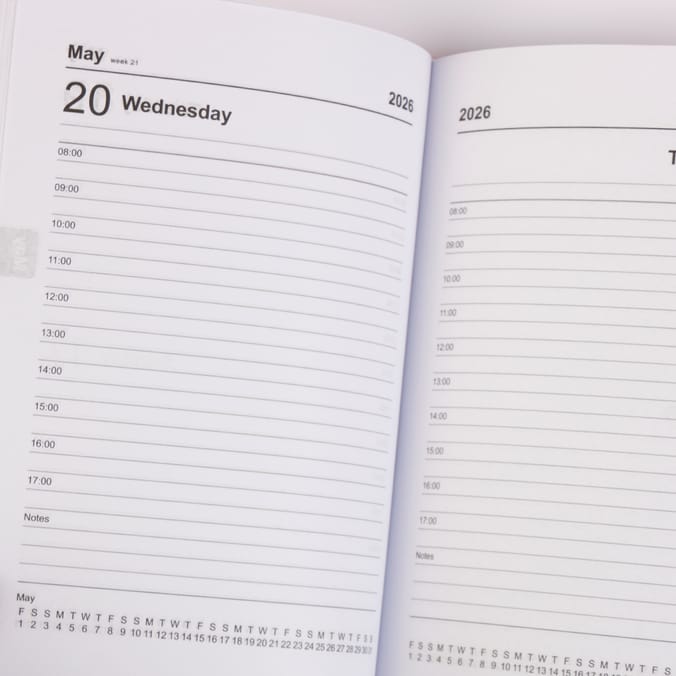 Stationery Store Faux Leather Diary 2026