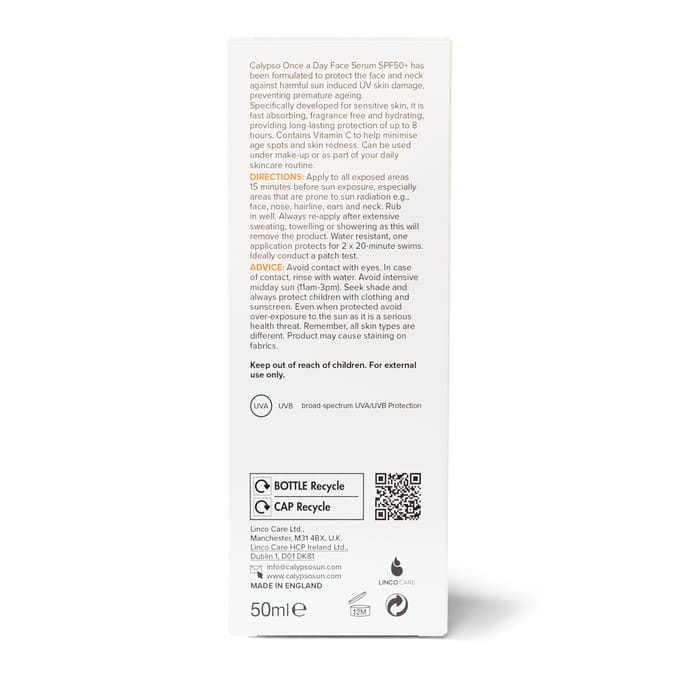 Calypso Once A Day Face Serum 50ml - SPF50+