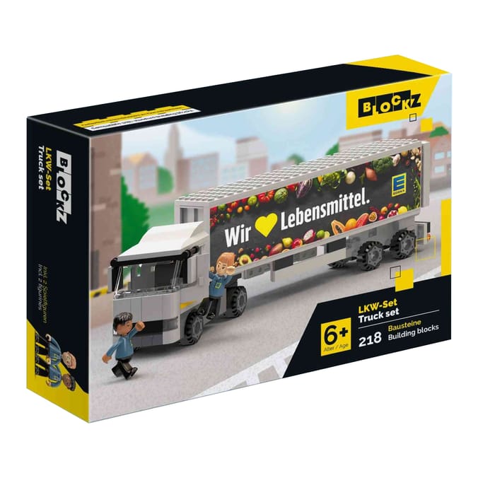 Blockz Truck Set 218 Pieces - Edeka