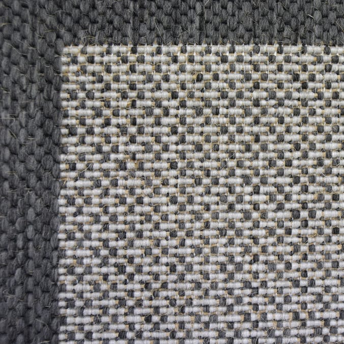 Essentials County Border Rug - Grey 120 x 160cm