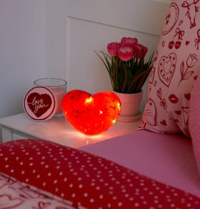 With Love LED Glass Heart 