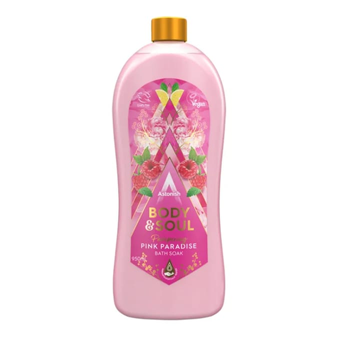 Astonish Body & Soul Pampering Pink Paradise Bath Soak 750ml