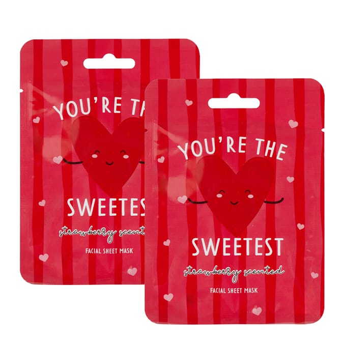 Valentines Sheet Mask - Strawberry x2