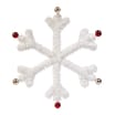 Joyful Tinsel Plaque Decoration 45cm - Snowflake