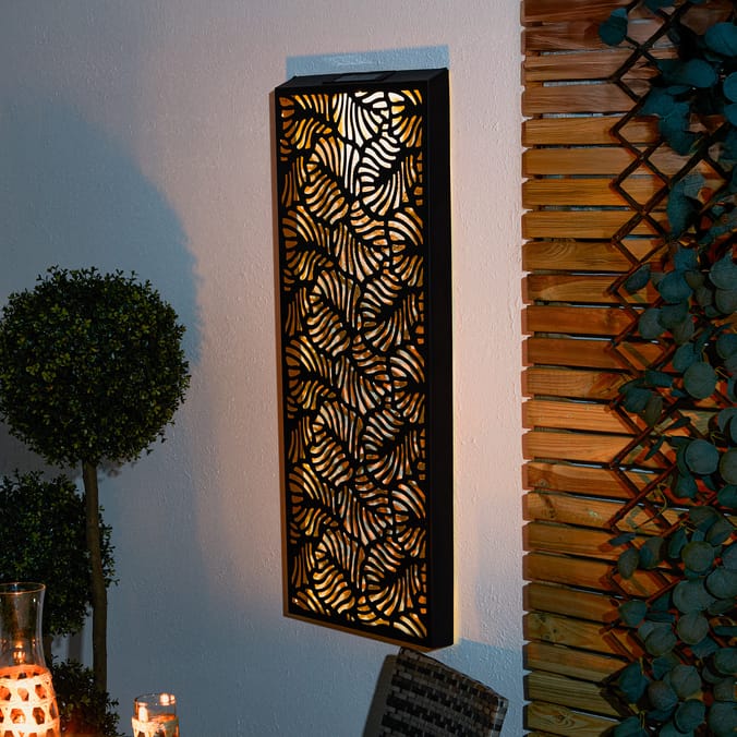 Firefly 55 LED Metal Wall Art Solar Light 100x 40cm - Extra Large