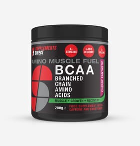 Supplements Direct Amino Muscle Fuel BCAA 200g - Cherry Fantastic
