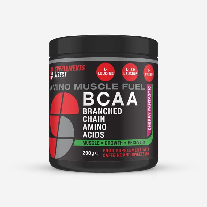 Supplements Direct Amino Muscle Fuel BCAA 200g - Cherry Fantastic