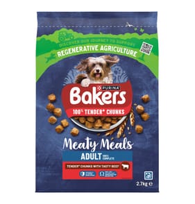 Bakers Meaty Meals Beef Dry Dog Food 2.7kg